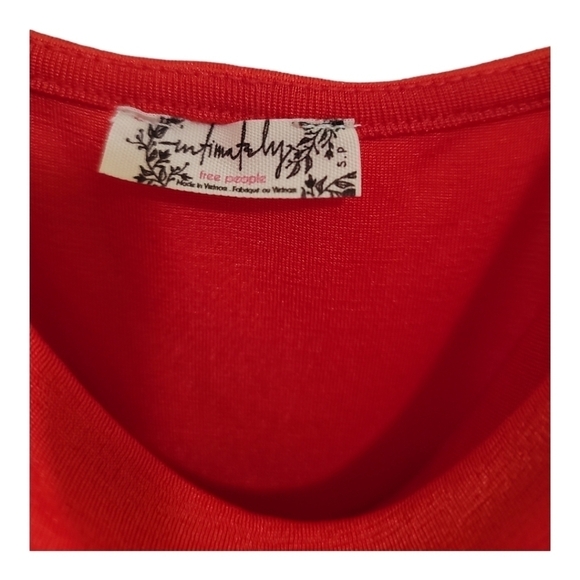 NWT Free People Women's Cowls In The Club Bodysuit Small Red - Picture 4 of 6